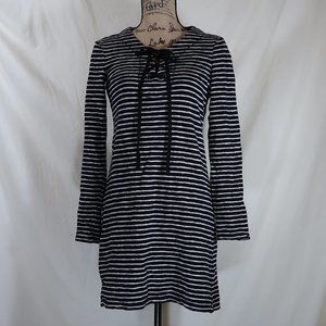 Max Studio [Weekend] striped tie front dress